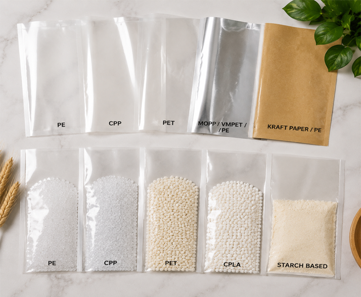 Flat pocket materials and sustainable solutions