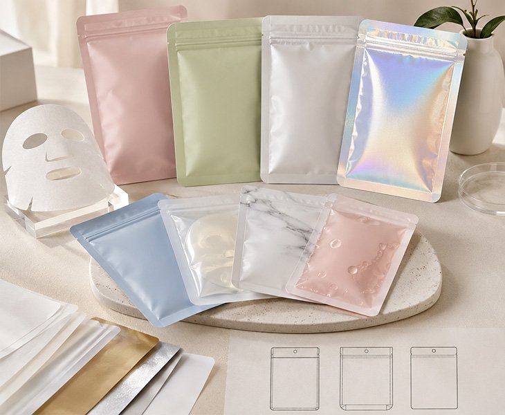 Facial mask pouch tailored to your needs